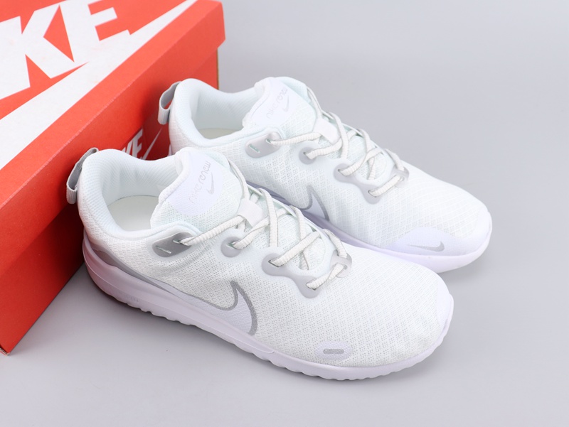 Nike Legned React Pure White Shoes - Click Image to Close